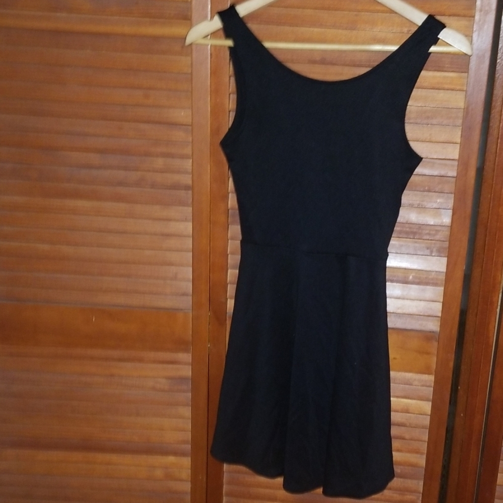 H&M Black skater dress